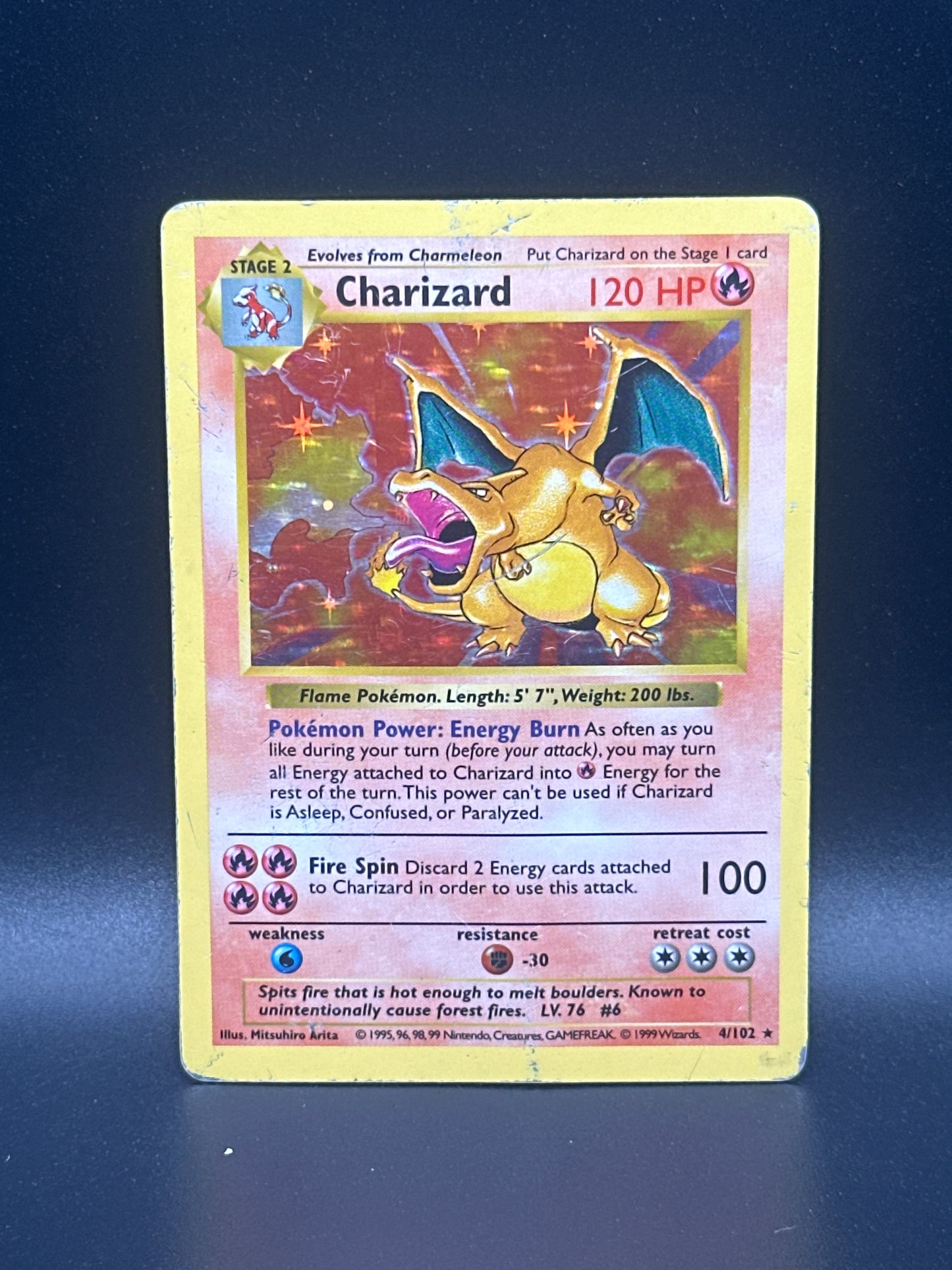004/102 Charizard Shadowless Base Set
