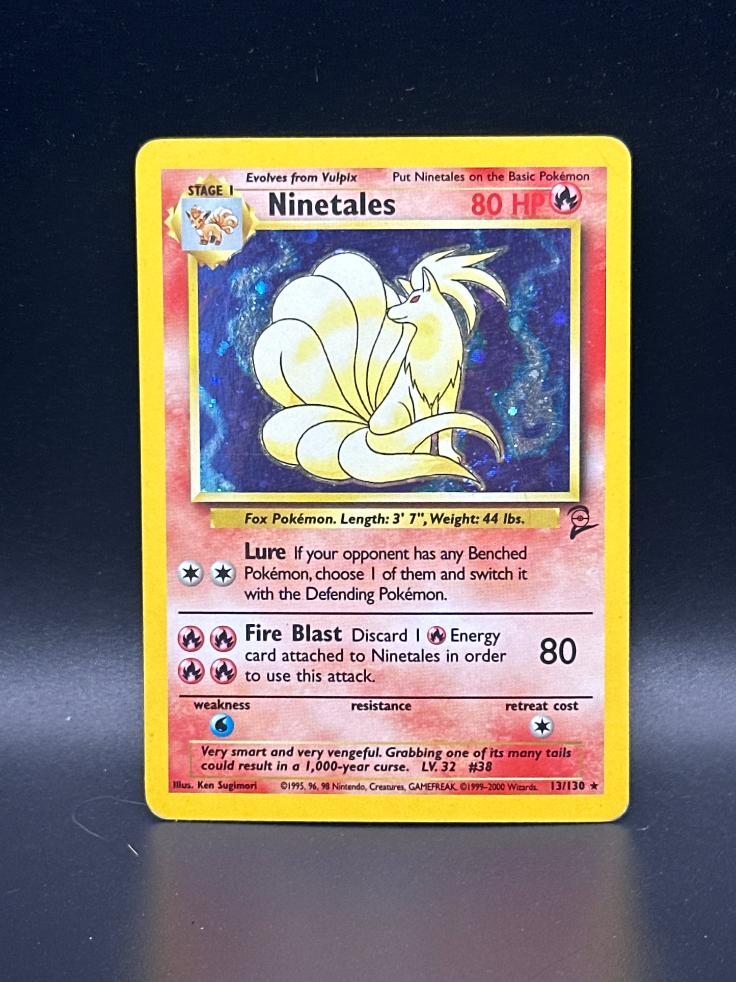 #013/130 Ninetales Base set 2