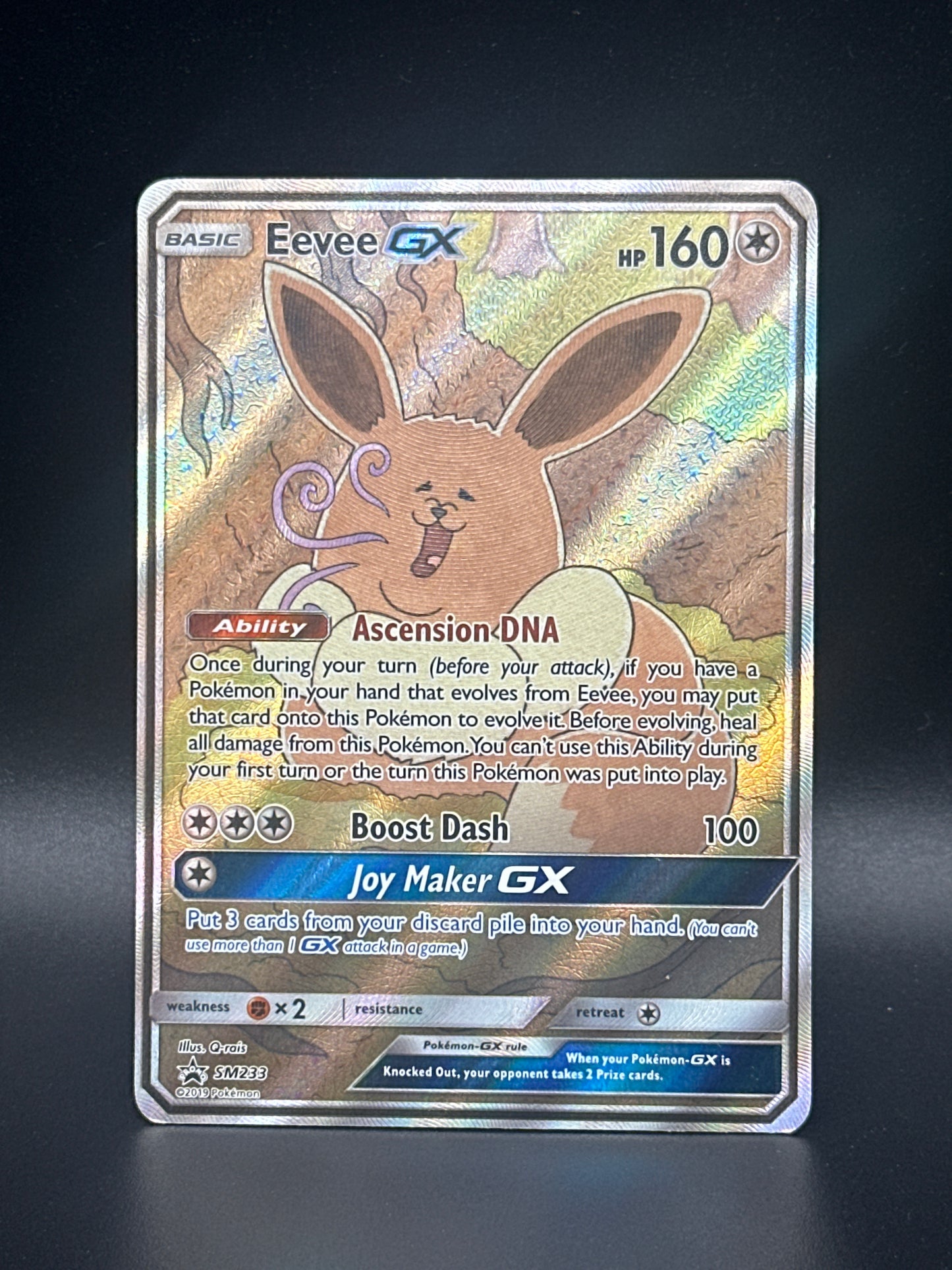 SM233** Eevee GX Black Star Promo