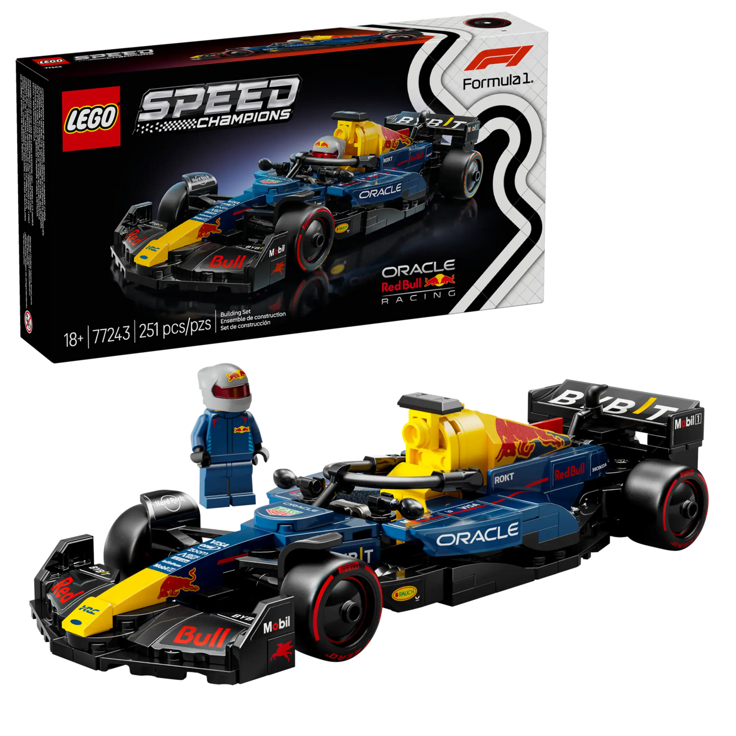 77243 Oracle Red Bull Racing RB20 F1 Race Car Speed Champions Lego Set