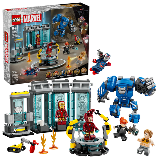76315 Iron Man's Laboratory: Hall of Armour Marvel Lego Set