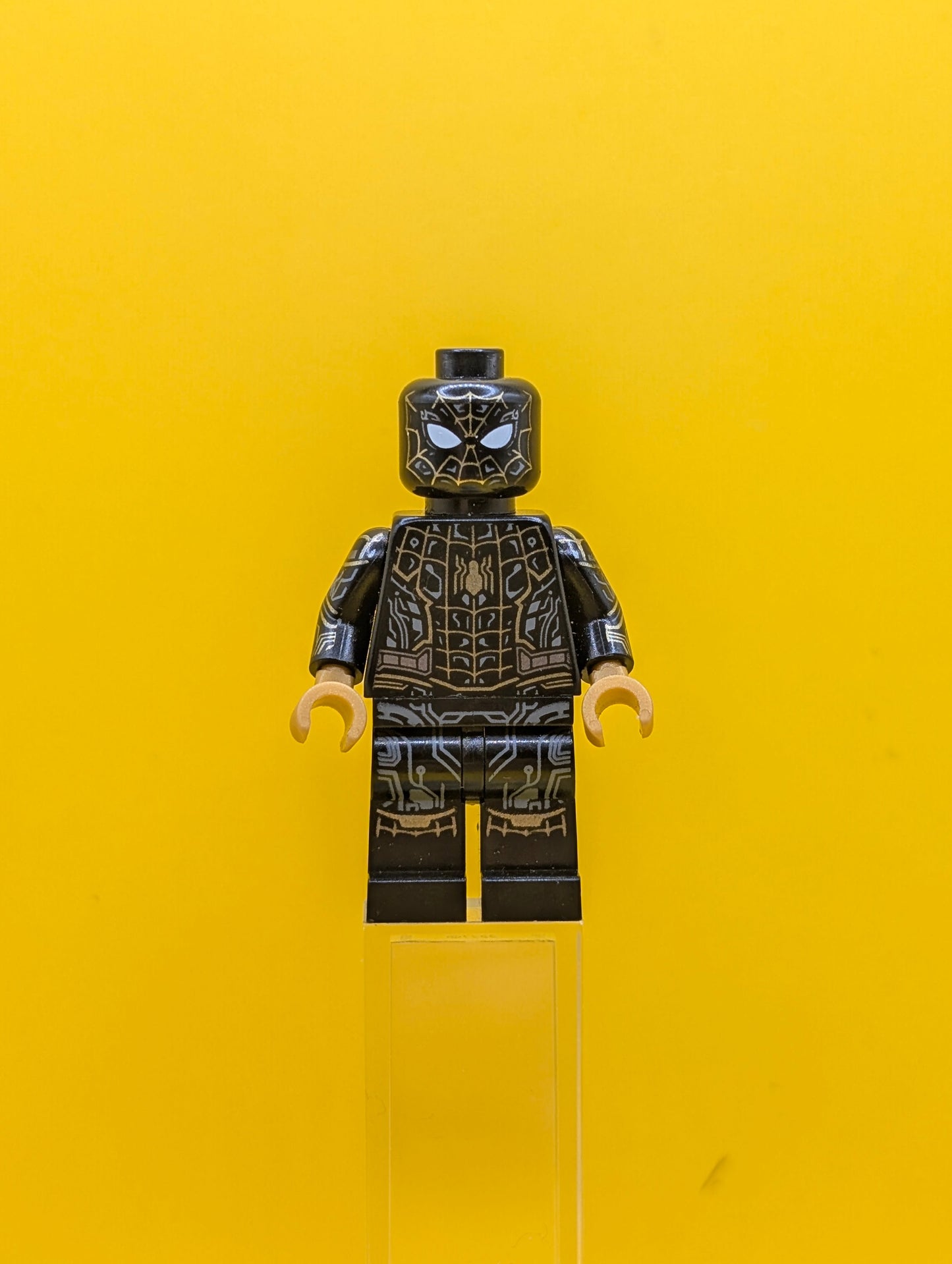 Spider-Man sh0774 Black and Gold Suit Marvel Lego Minifigure