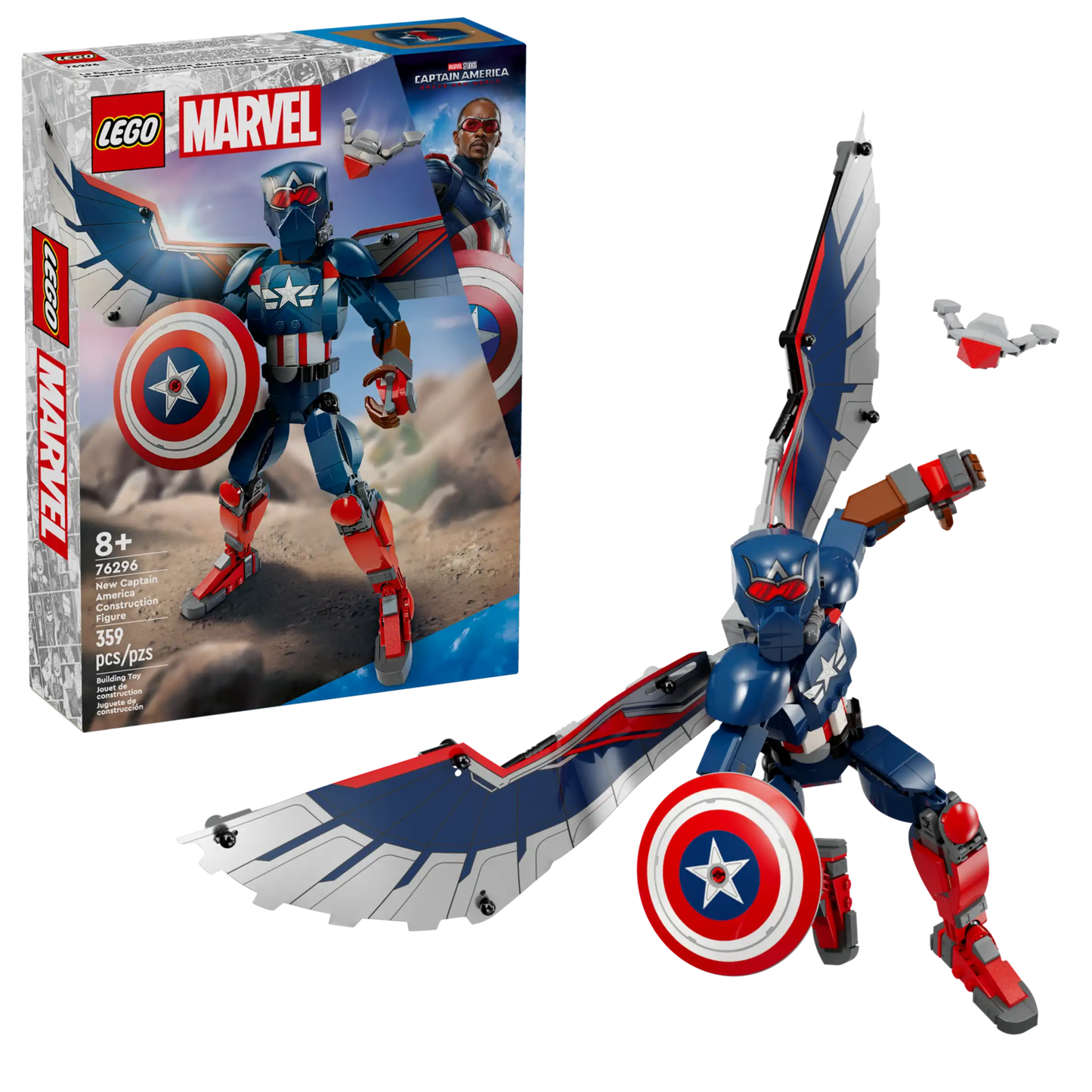 76296 New Captain America Construction Figure Marvel Lego Set