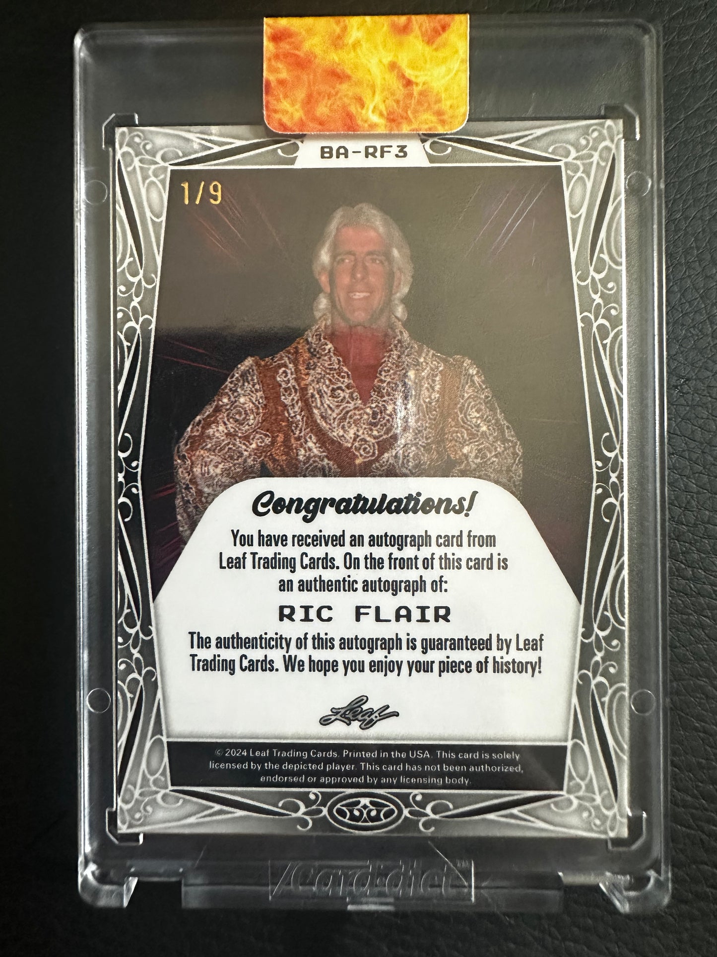 Ric Flair BA-RF3 2024 Leaf Metal Autographs 1/9