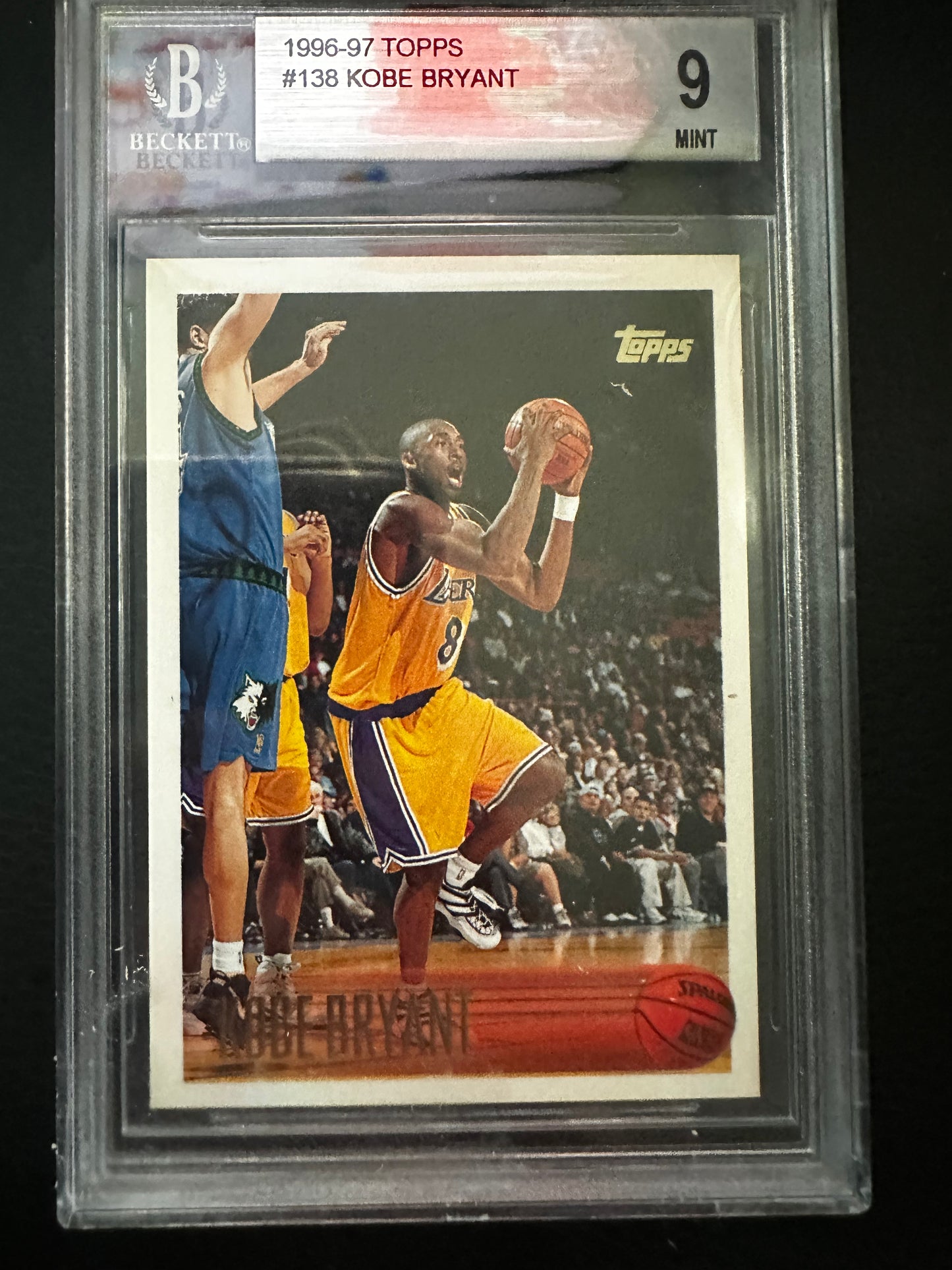 Kobe Bryant 138 1996 Topps BGS 9 Los Angeles Lakers
