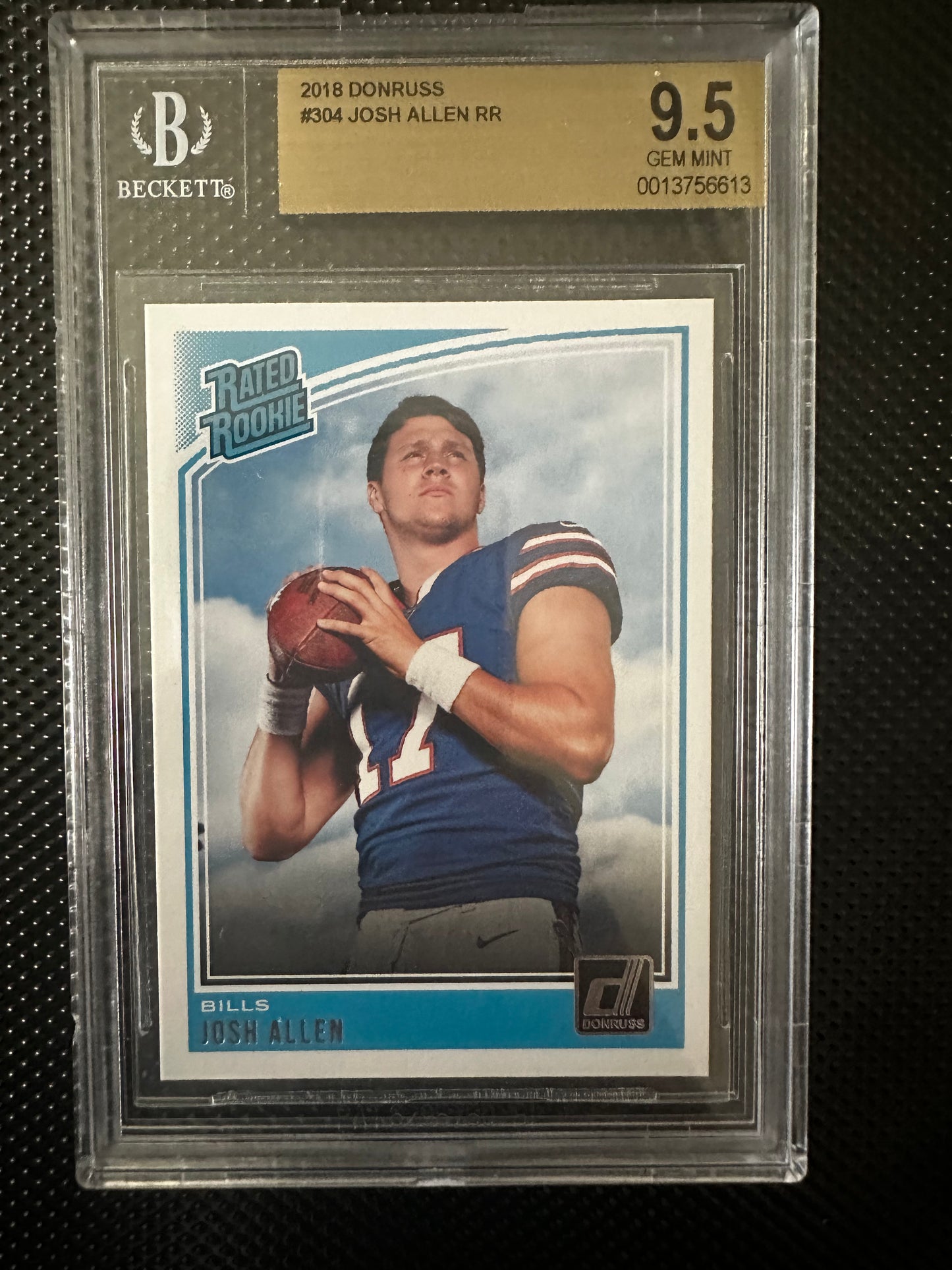 Josh Allen 2018 Donruss BGS 9.5