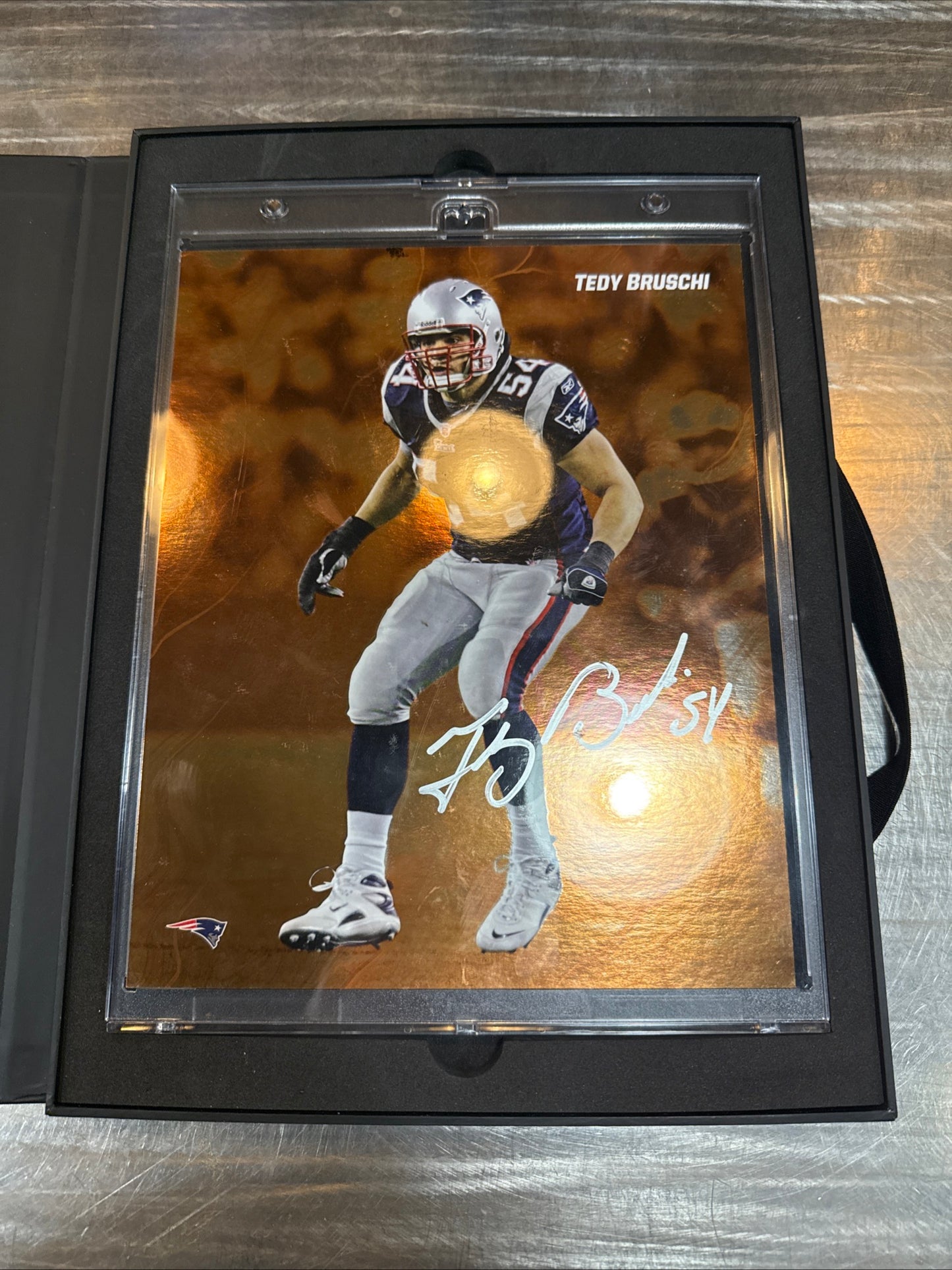 2024 Emanate Under Wraps Football 1st Edition Tedy Bruschi Orange #10/25