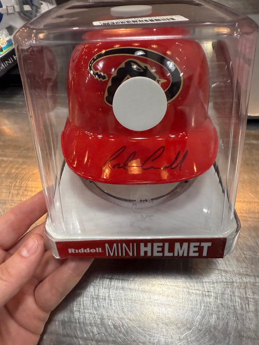 Corbin Carroll Signed Beckett Authentic Mini Helmet