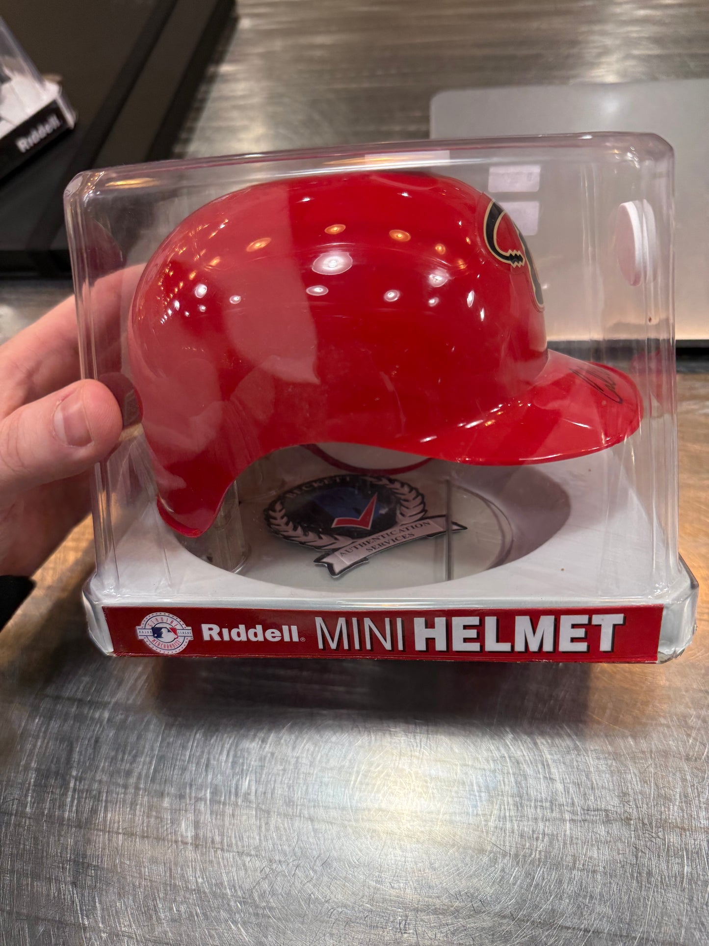 Corbin Carroll Signed Beckett Authentic Mini Helmet
