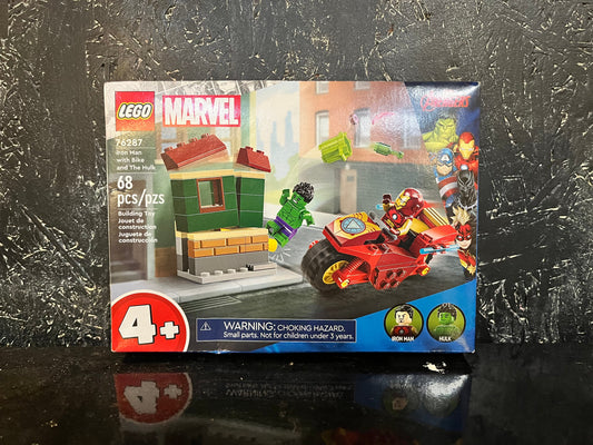 76287 Iron Man with Bike and The Hulk Marvel Lego Set