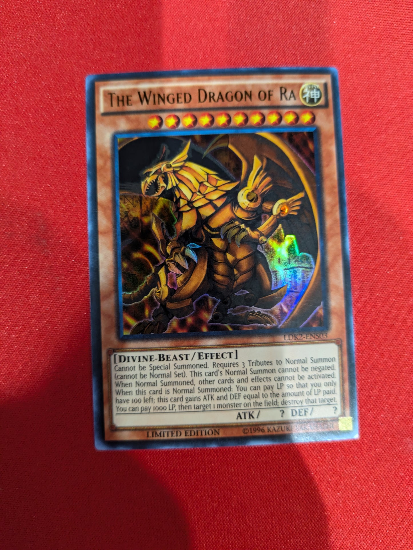 The Winged Dragon of Ra LDK2-ENS03