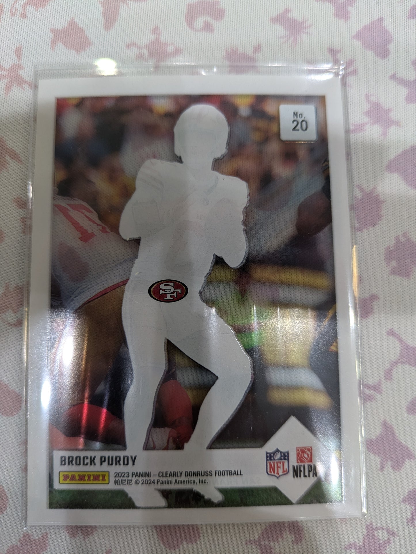 Brock Purdy 20 San fransisco 49ers Panini- Clearly Donruss Football