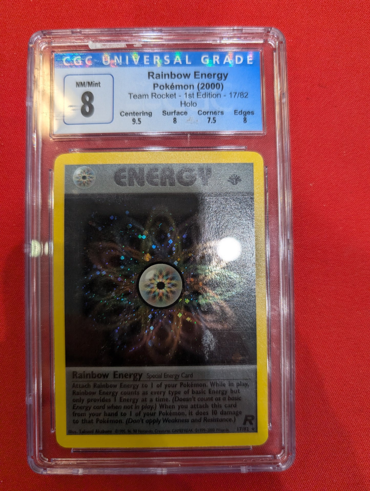 Rainbow Energy (1st Edition) # 17 CGC 8