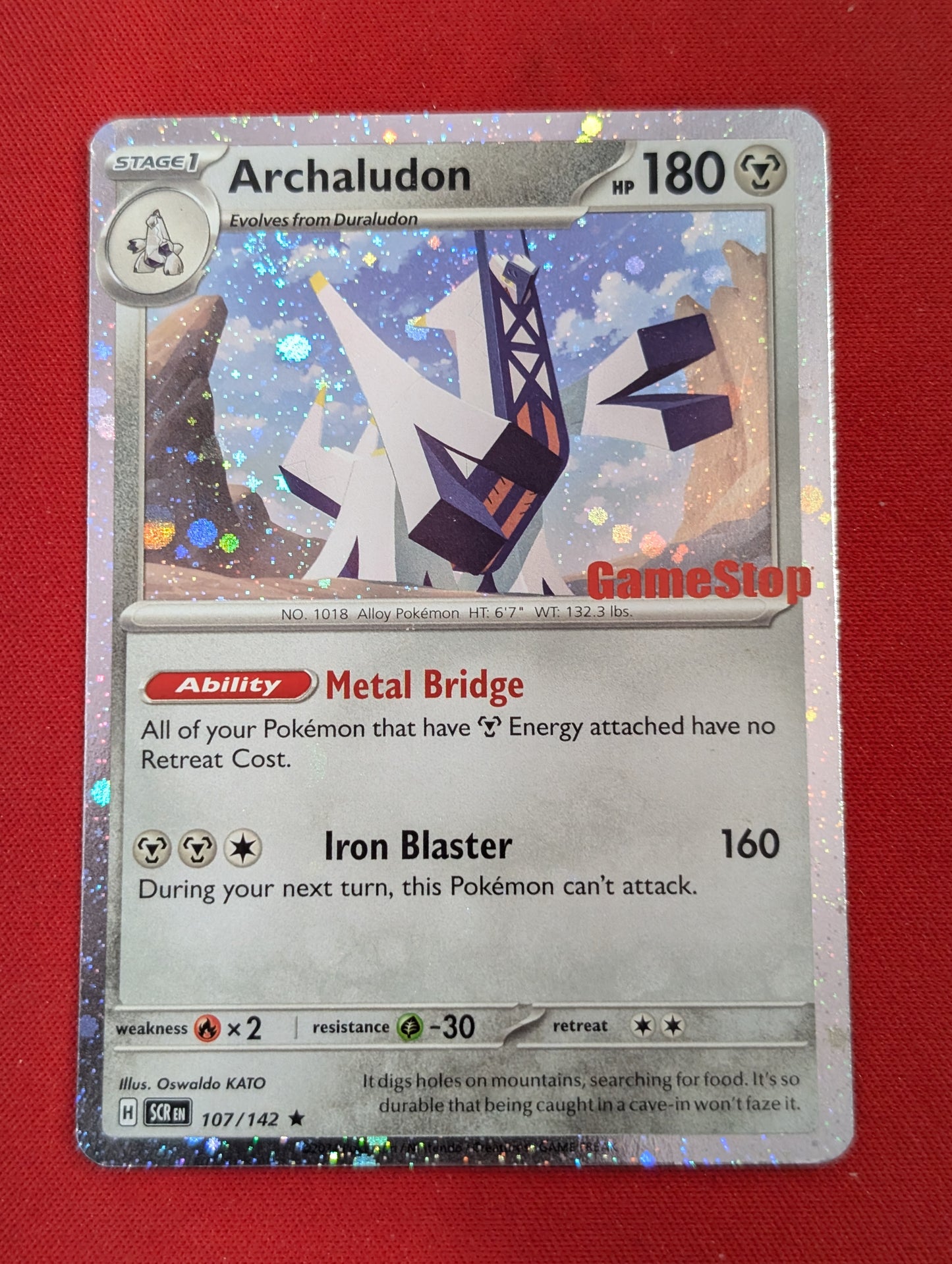 #107/142 Archaludon GameStop Promo