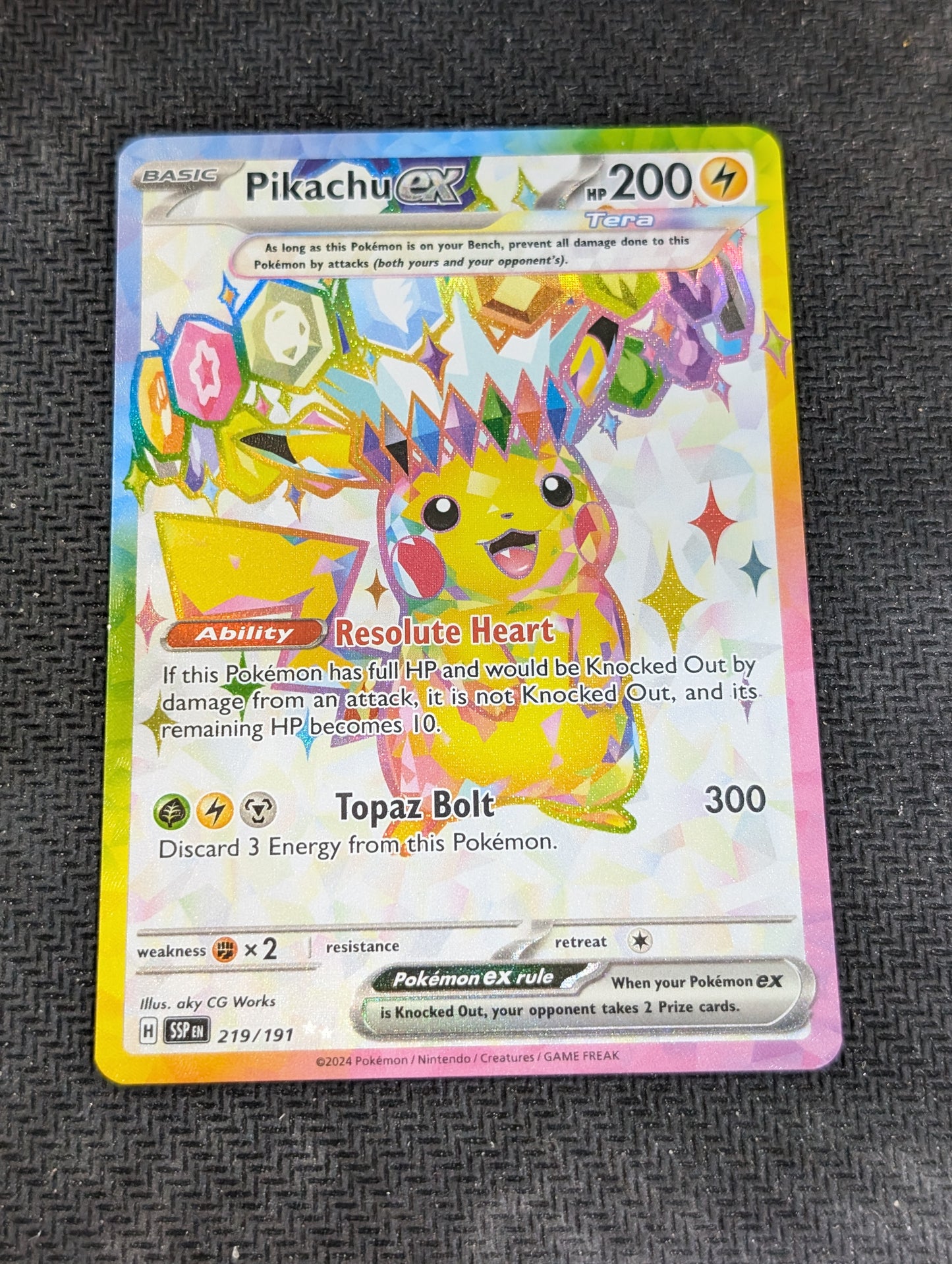 #219/191* Pikachu ex