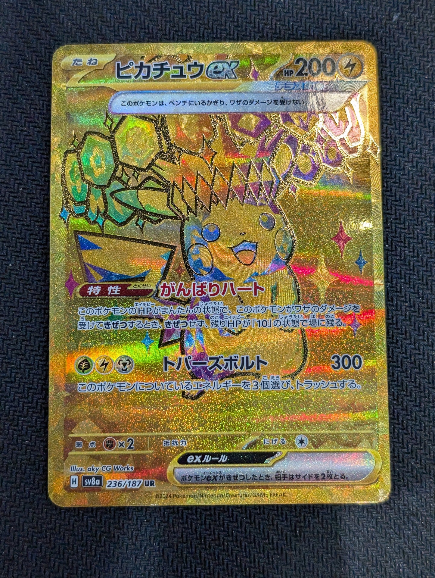 #236/187 Pikachu EX Terrestrial Festival