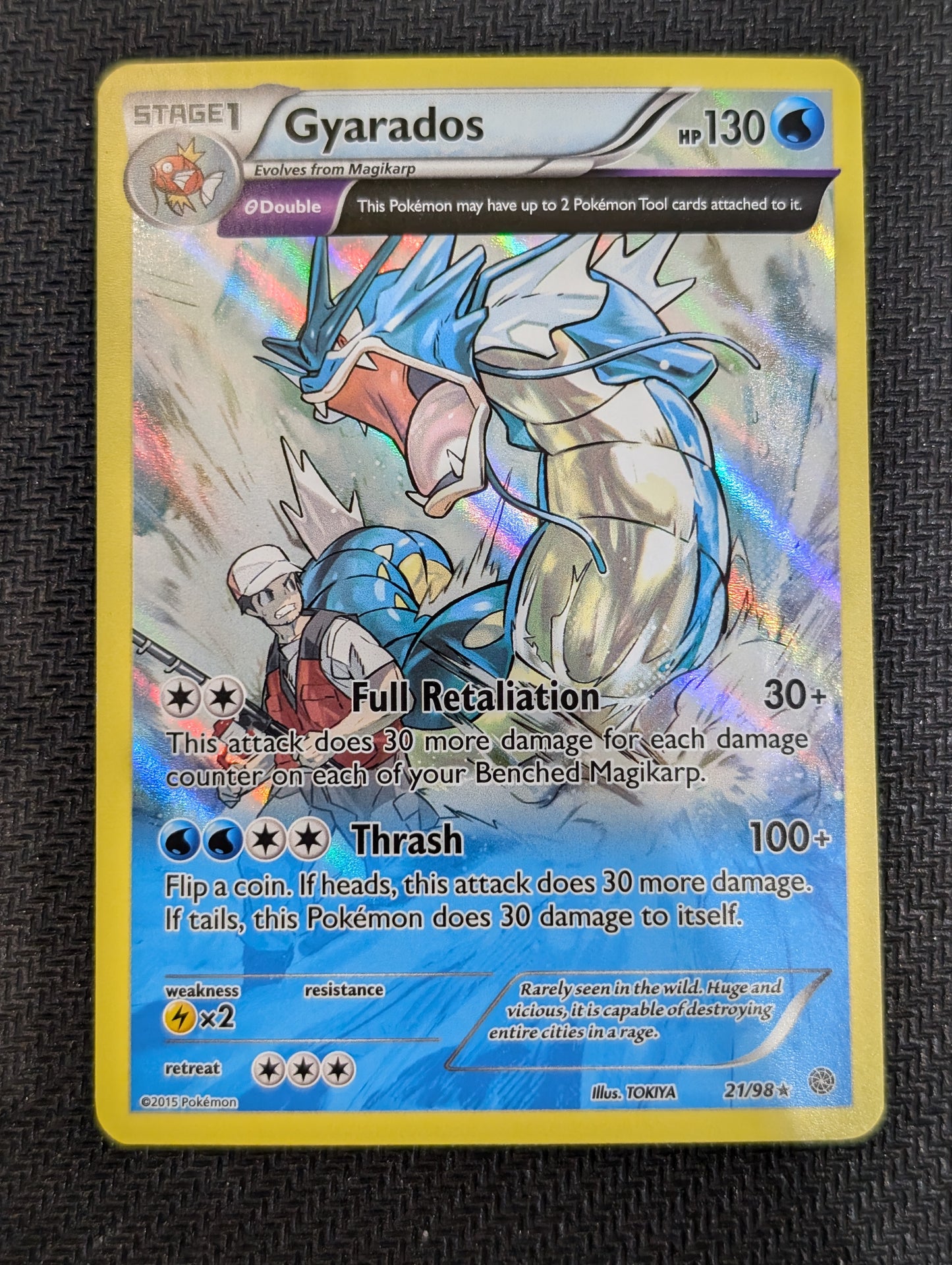 #21/98* Gyarados (21) XY - Ancient Origins revere holo
