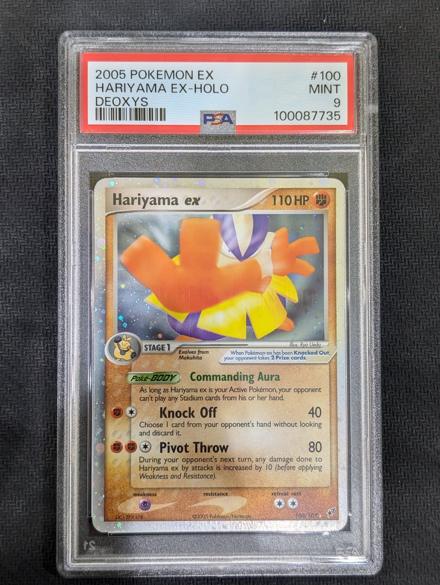 #100/107 Hariyama Ex Deoxys PSA 9