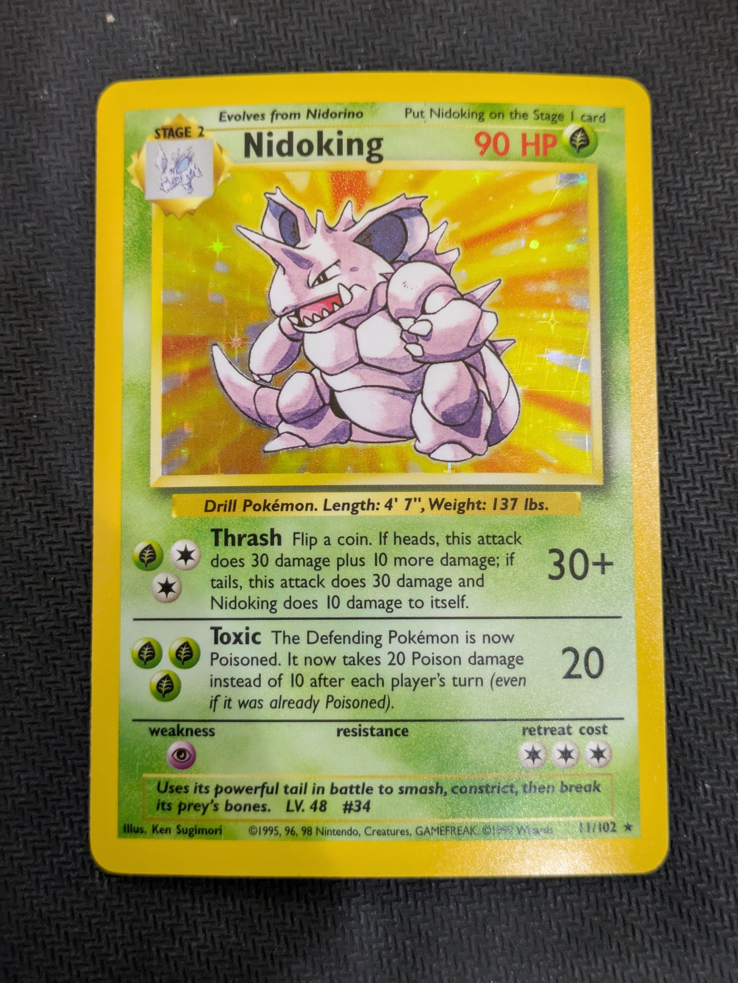 #011/102* Nidoking Base Set