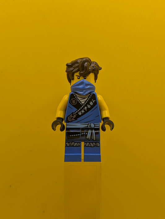Jay njo0576a Legacy, Rebooted, Ninjago Logogram 'MASTER' on Torso, Hair Ninjago Lego Minifigure