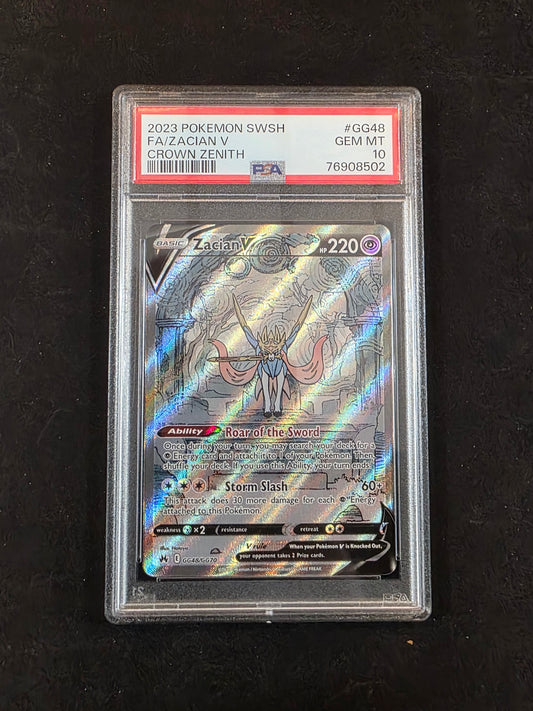 #GG48/GG70 Zacian V Crown Zenith PSA 10