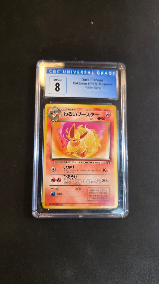 #136 Dark Flareon (JP) CGC 8 -Team Rocket