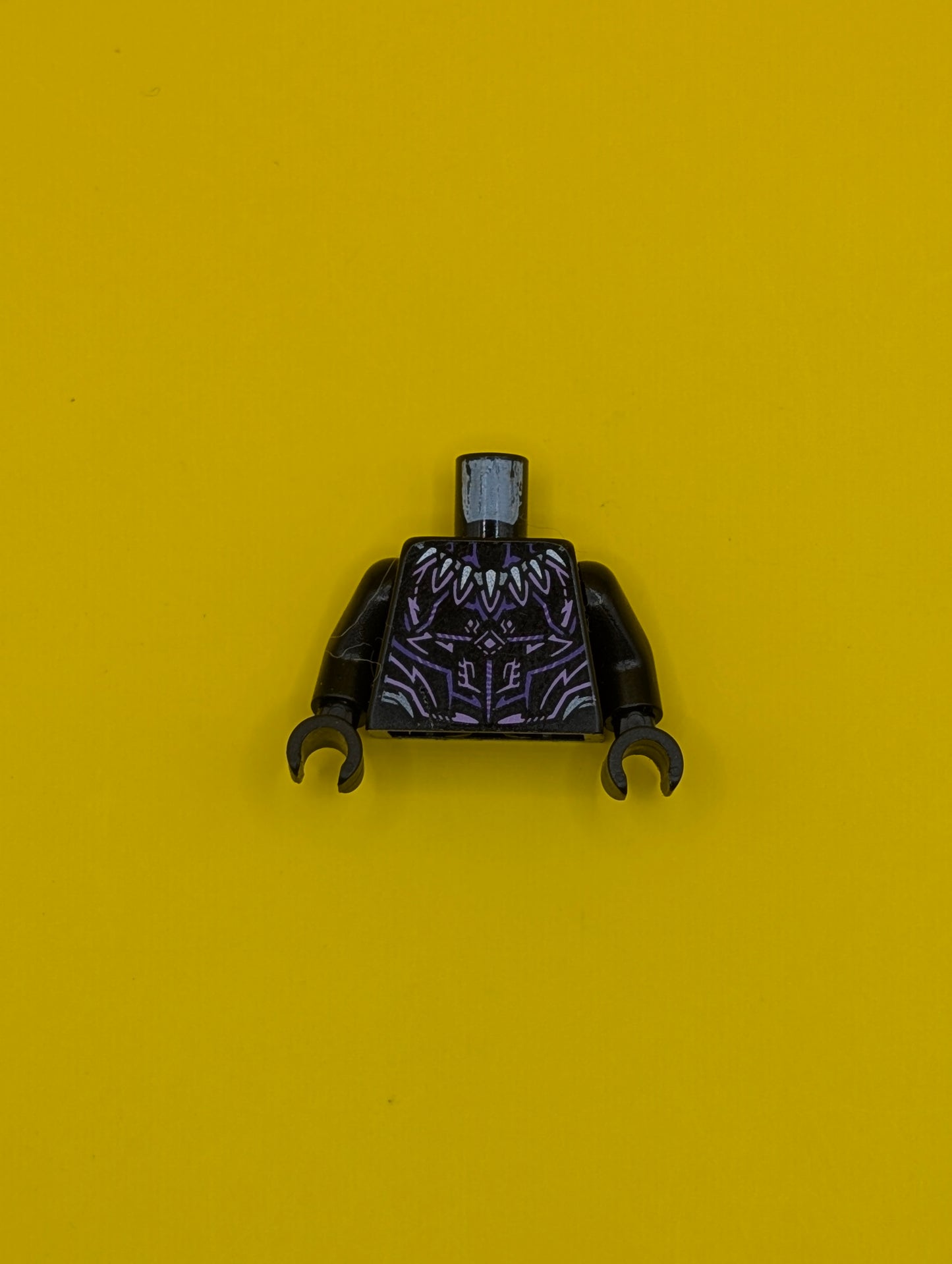 Torso Armor with Dark Purple and Lavender Trim, Pearl Dark Gray Claw Necklace Pattern / Black Arms / Black Hands 973pb4392c01 Lego