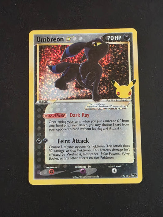 Umbreon Gold Star 17/17 celebrations