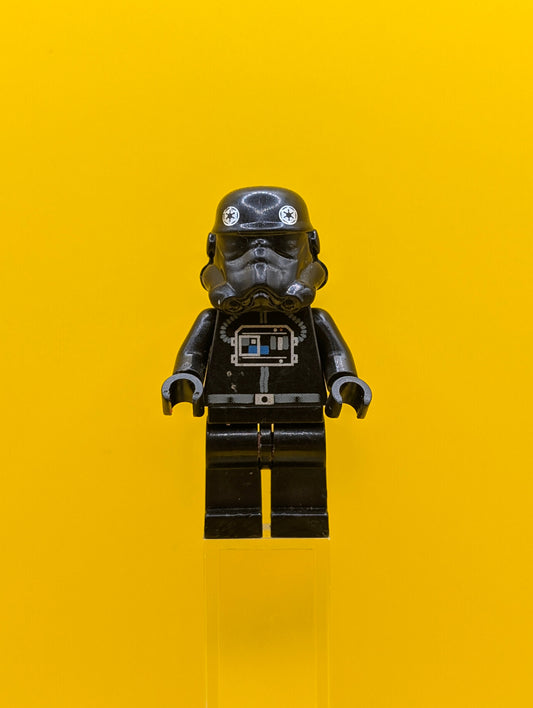 Imperial TIE Fighter / Interceptor Pilot sw0035b Black Head Star Wars Lego Minifigure