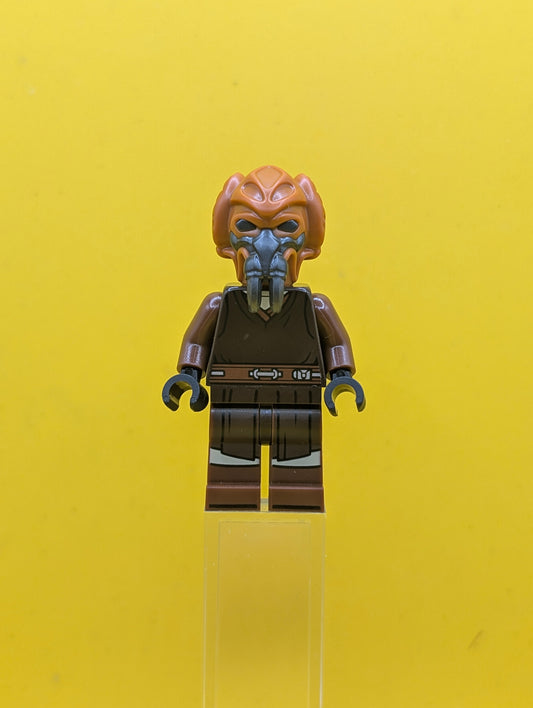 Plo Koon sw1414 Dark Brown Robe, Tan Shirt, Printed Legs Star Wars Lego Minifigure