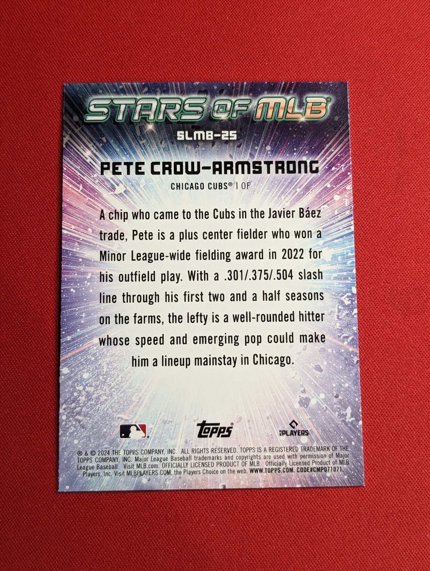 Pete Crow-Armstrong #SLMB-25