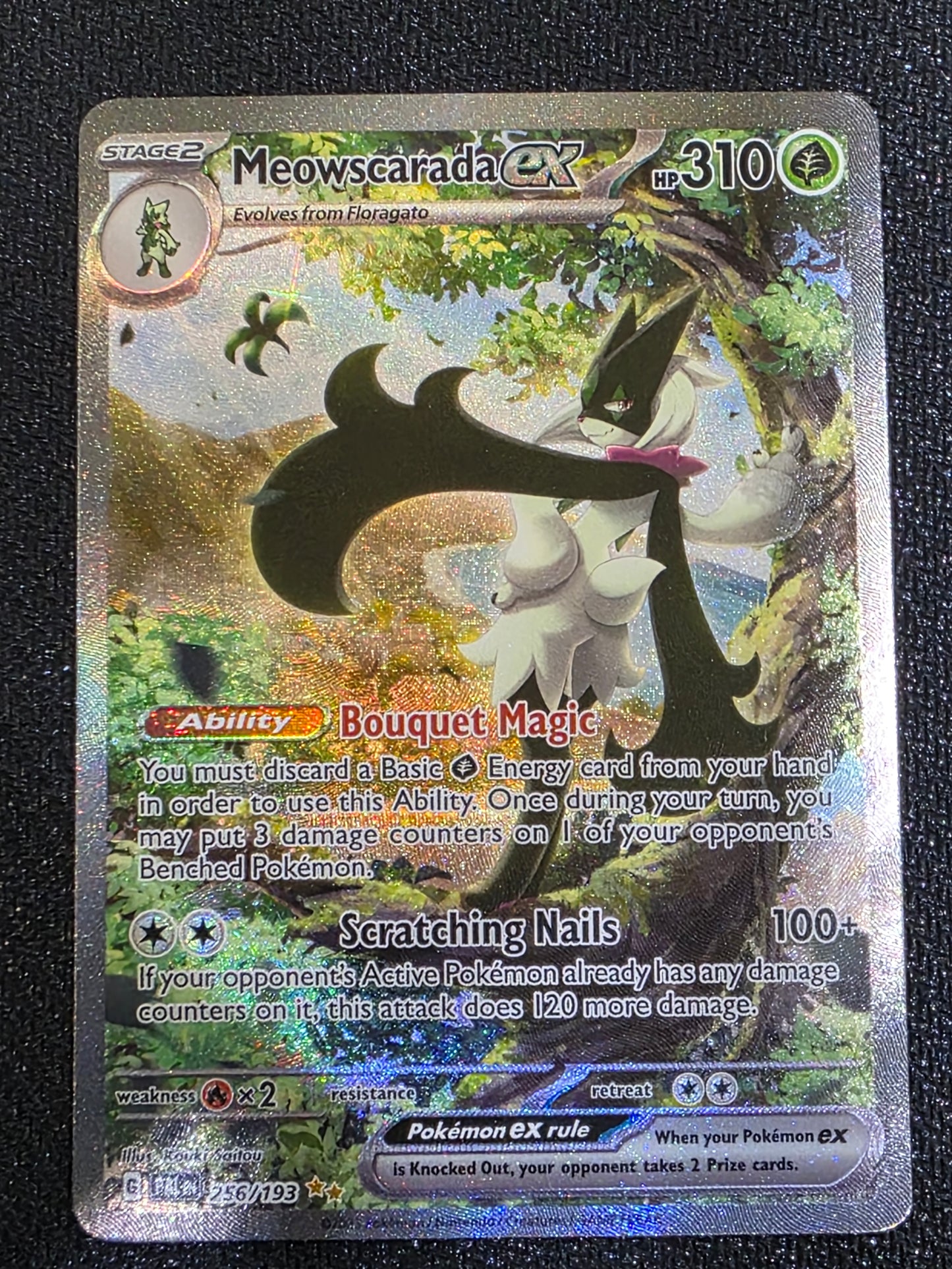 #256/193 Meowscarada Ex Paldea Evolved