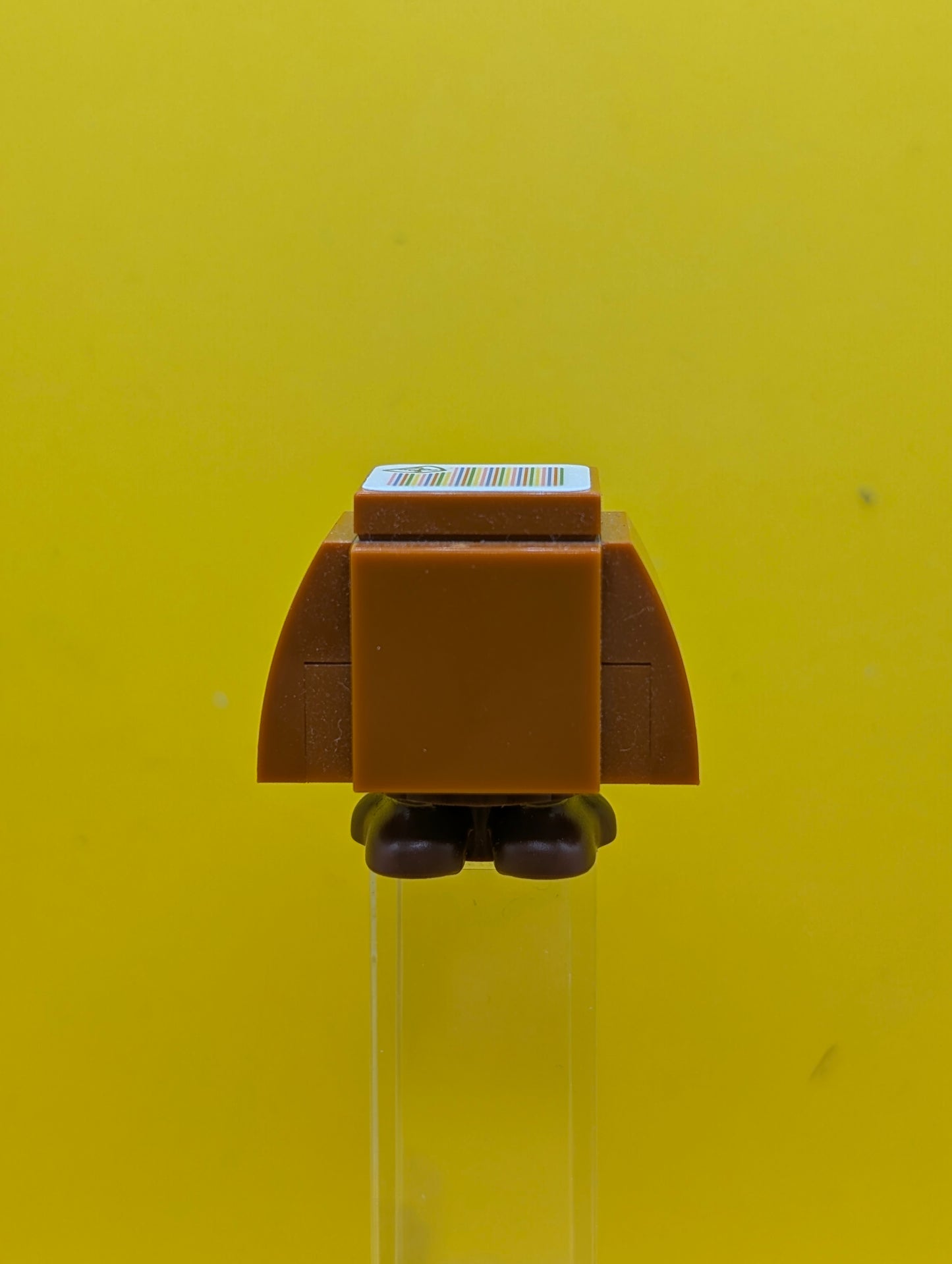 Goomba mar0022 (Dark Bluish Gray Interior Pieces) - Angry Super Mario Lego Minifigure