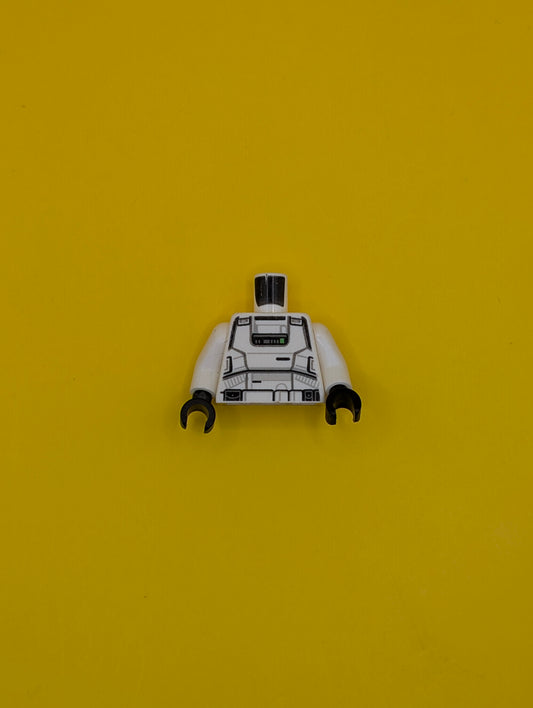 Torso SW Imperial Patrol Trooper Armor Pattern / White Arms / Black Hands 973pb3091c01 Lego