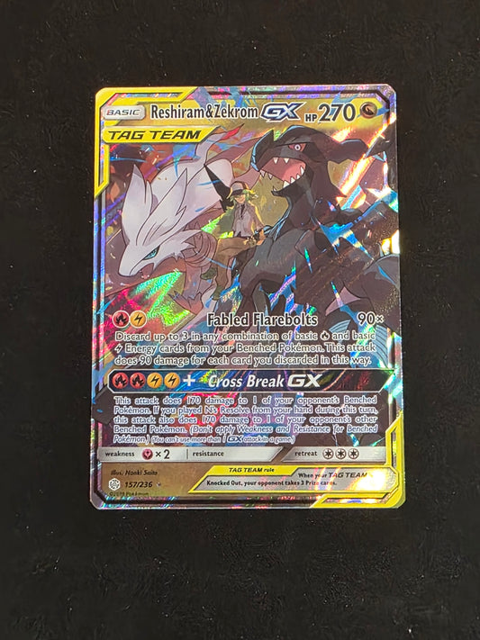 Reshiram & Zekrom Gx #157/236 Cosmic Eclipse