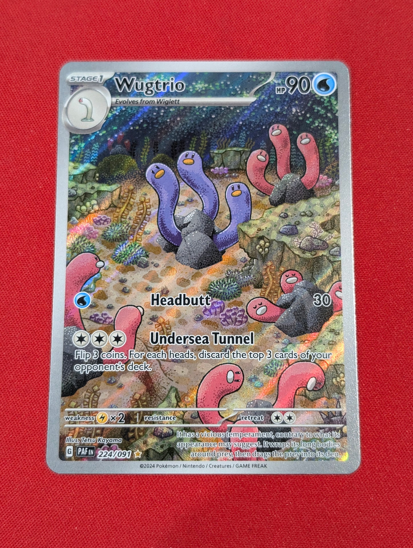 #224/091 Wugtrio Paldean Fates