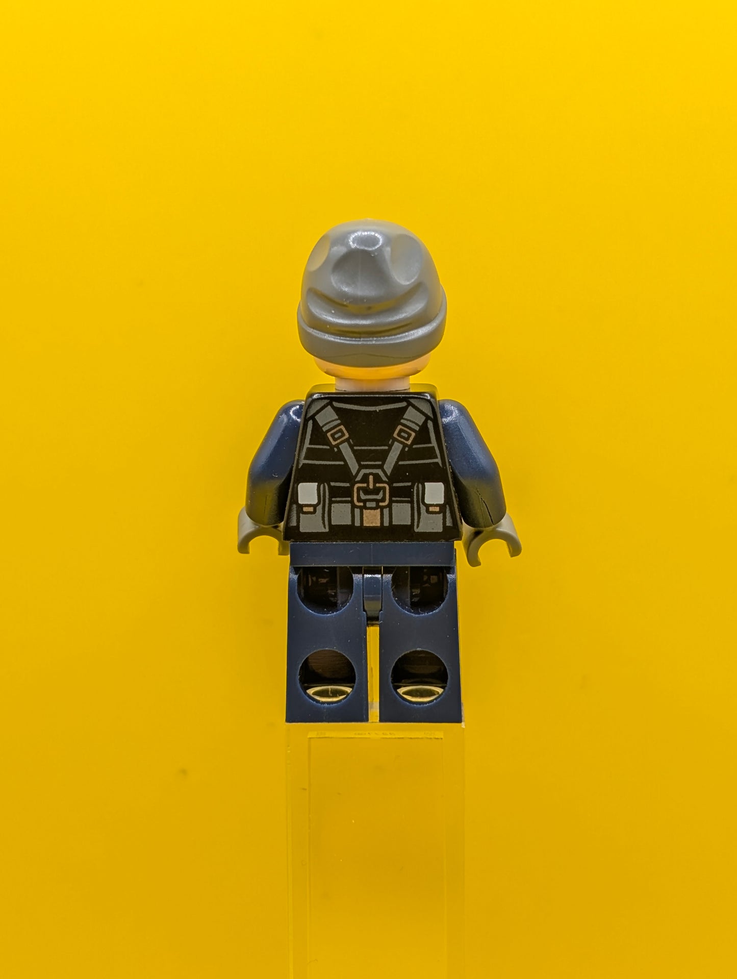 ACU Guard jw018 Male, Dark Bluish Gray Beanie, Light Nougat Head Marvel Lego Minifigure