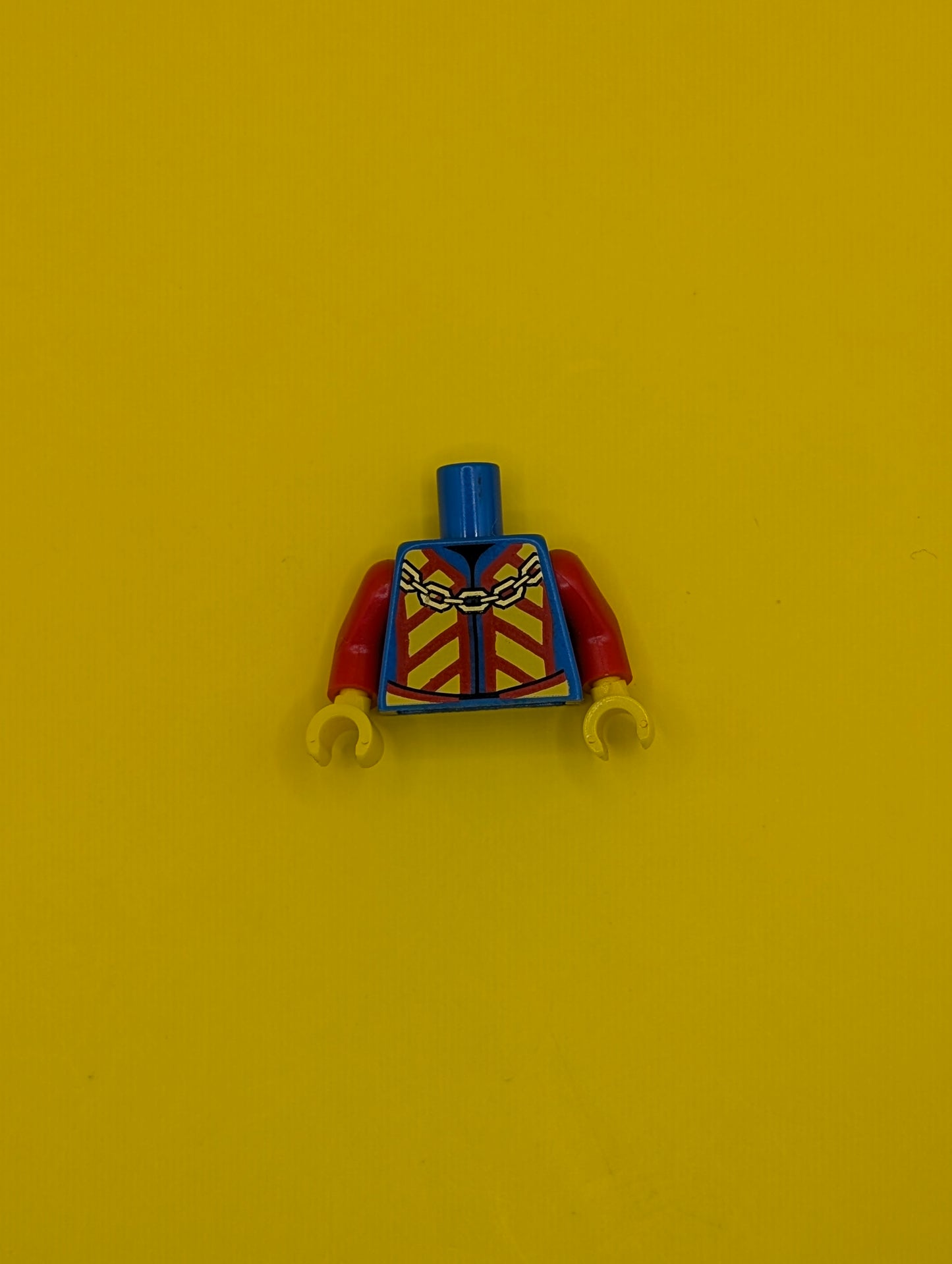 Torso Castle King Jacket with Red and Yellow Chevrons and Gold Chain Pattern / Red Arms / Yellow Hands 973pb1876c01 Lego