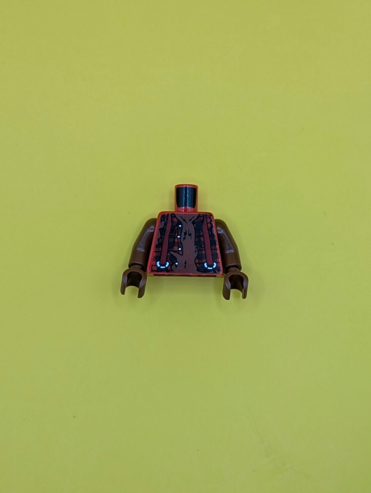 Torso Monster Fighters with Suspenders over Torn Shirt Pattern / Reddish Brown Arms / Reddish Brown Hands 973pb1114c01 Lego