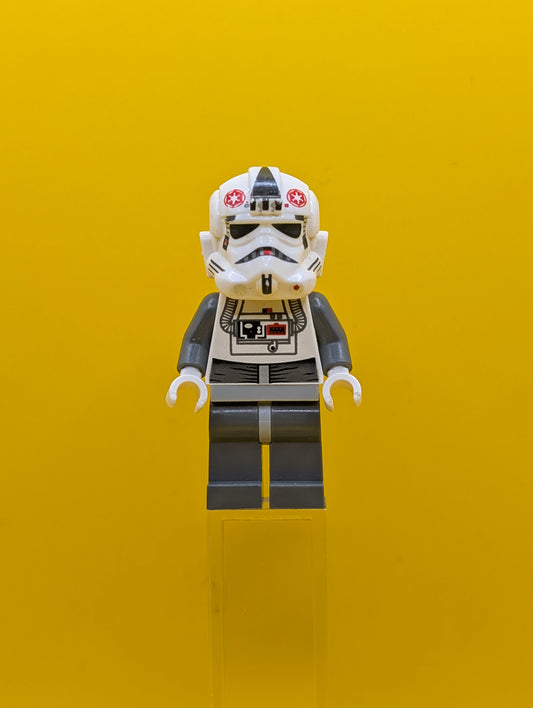 AT-AT Driver sw0262 Red Imperial Logo, Bluish Grays, Black Head, Stormtrooper Type 2 Helmet Star Wars Lego Minifigure