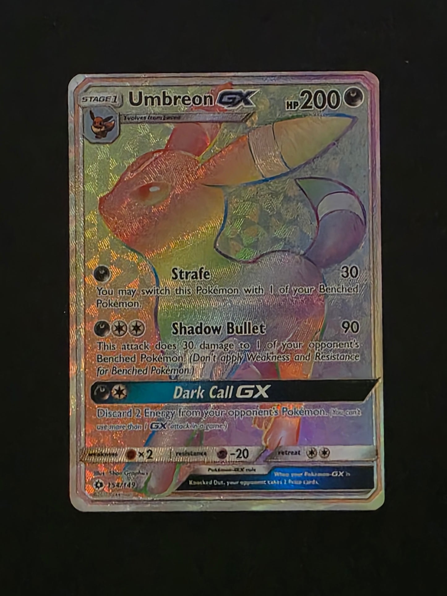 #154/149 Umbreon GX Sun & Moon Base