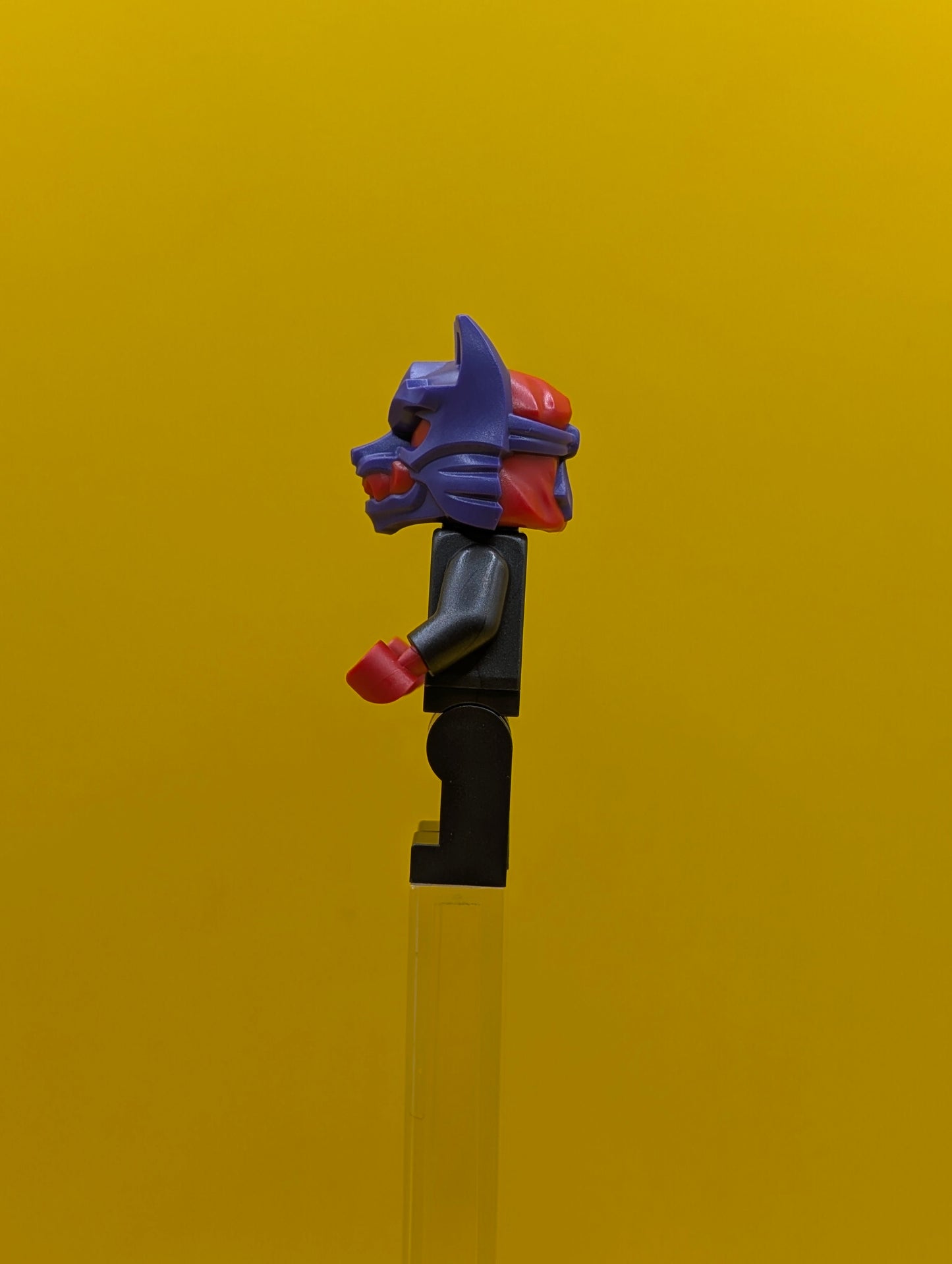 Wolf Mask Warrior njo0895 Dark Purple and Red Mask Ninjago Lego Minifigure