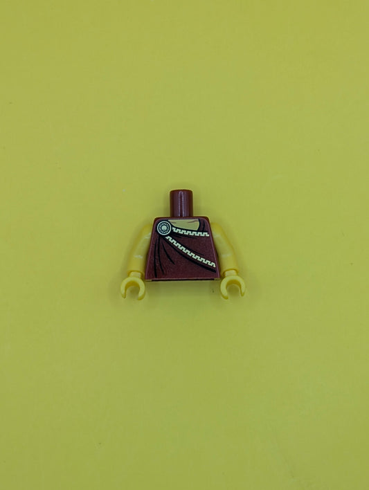 Torso Toga with Gold Clasp Pattern / Yellow Arms / Yellow Hands 973pb1305c01 Lego