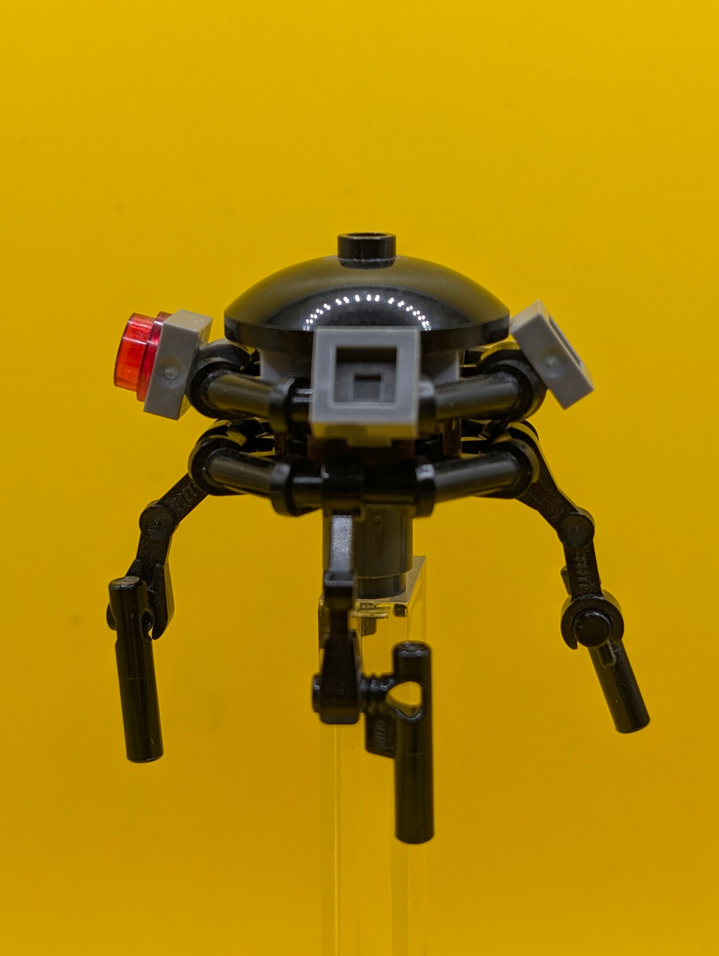 Imperial Probe Droid sw0712 Dark Bluish Gray Sensors, Reddish Brown Round Plate Inside Star Wars Lego Minifigure