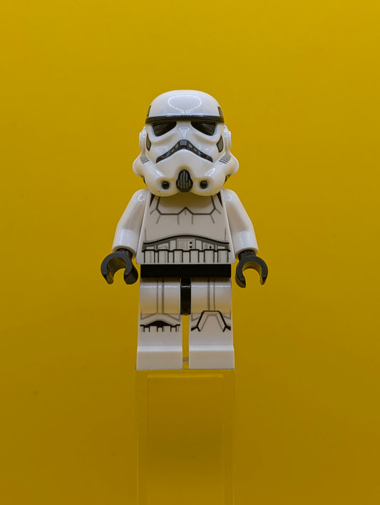 Imperial Stormtrooper sw0997a Male, Dual Molded Helmet with Black Panels on Back, Light Nougat Head, Scowl Star Wars Lego Minifigure