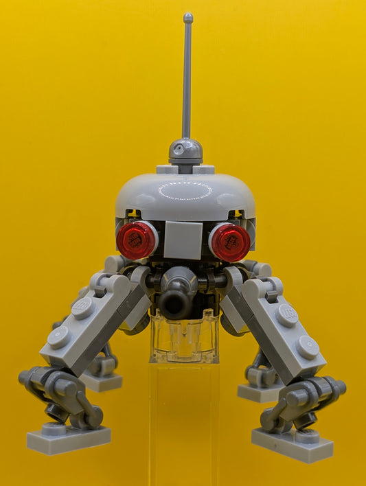 Dwarf Spider Droid sw1421 Light Bluish Gray Dome, Lightsaber Hilt. Star Wars Lego Minifigure