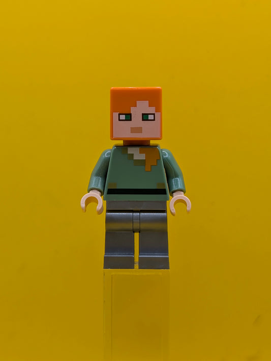 Alex min026 Flat Silver Legs Minecraft Lego Minifigure