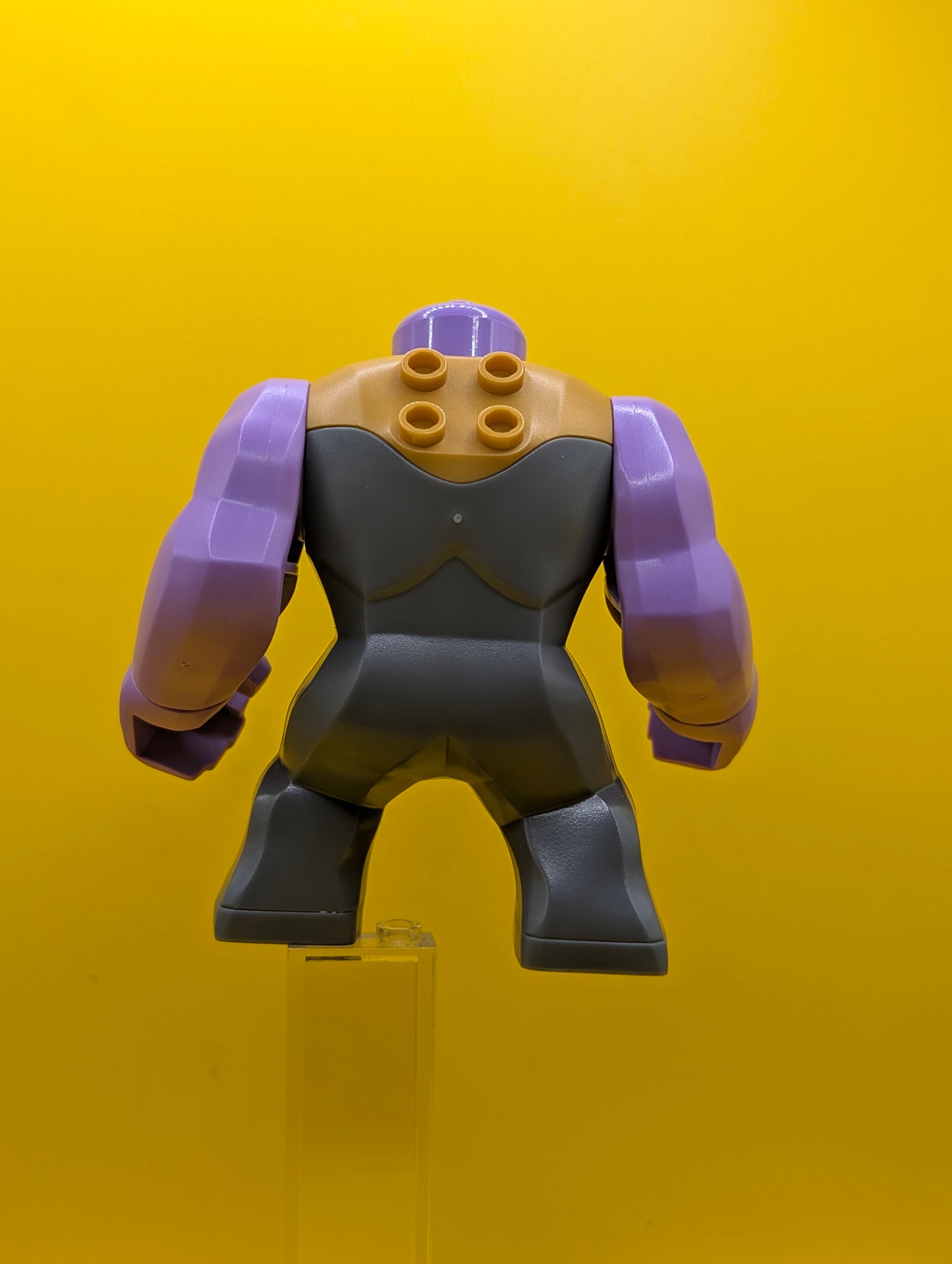 Thanos sh0896 Large Figure, Dark Bluish Gray Outfit with Gold Armor, Printed Legs, Angry Marvel Lego Minifigure