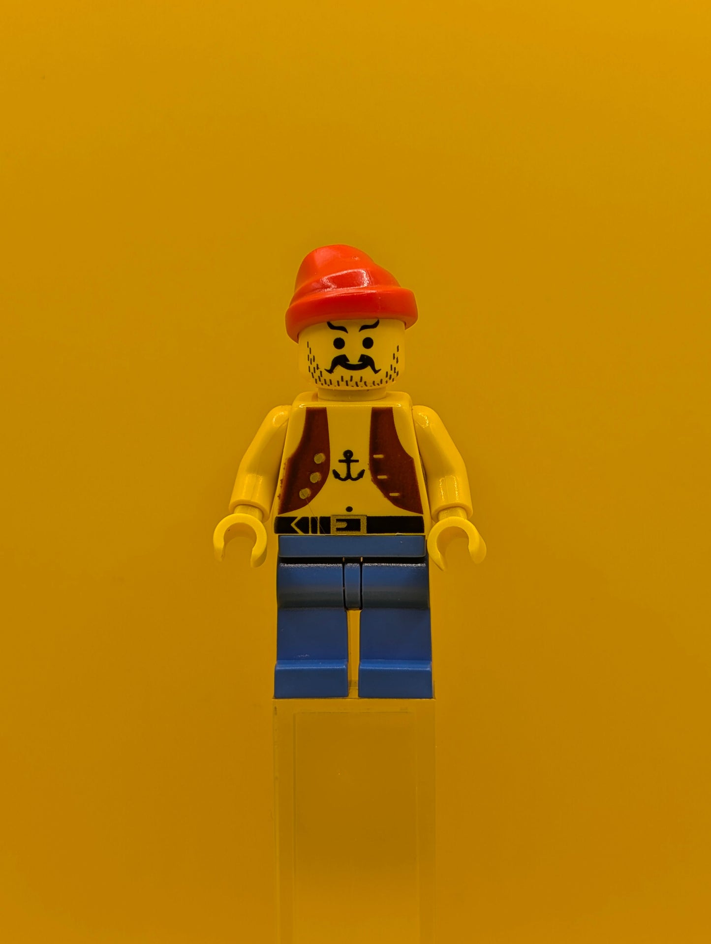 Pirate Anchor Dark Purple Vest pi013 , Blue Legs, Red Bandana Pirates Lego Minifigure