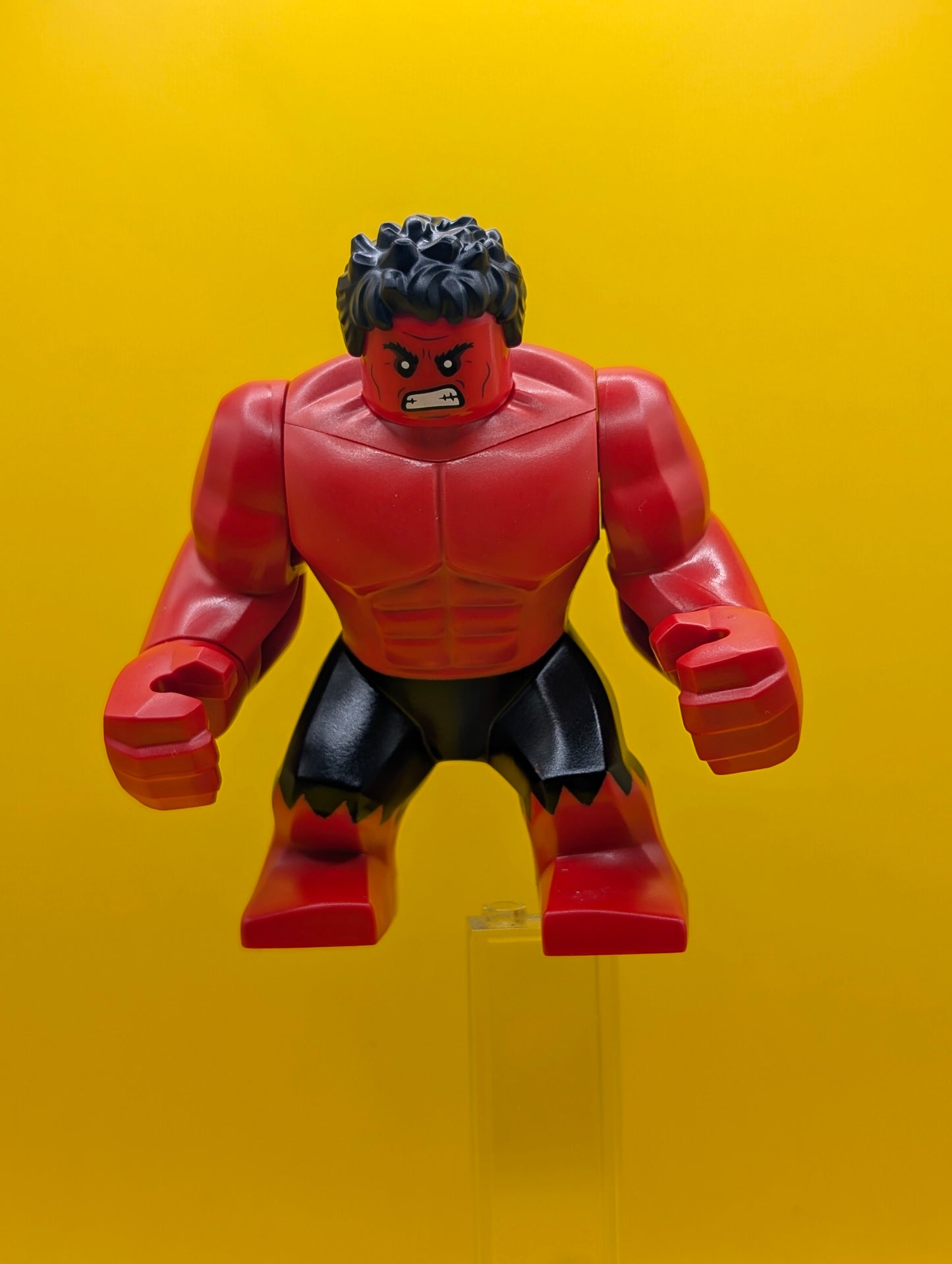 Red Hulk sh1001 Giant, Black Eyes Marvel Minifigure